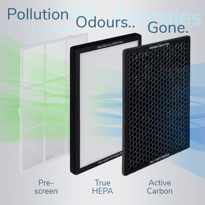 EVA Alto four Air purifier removes pollution and odours