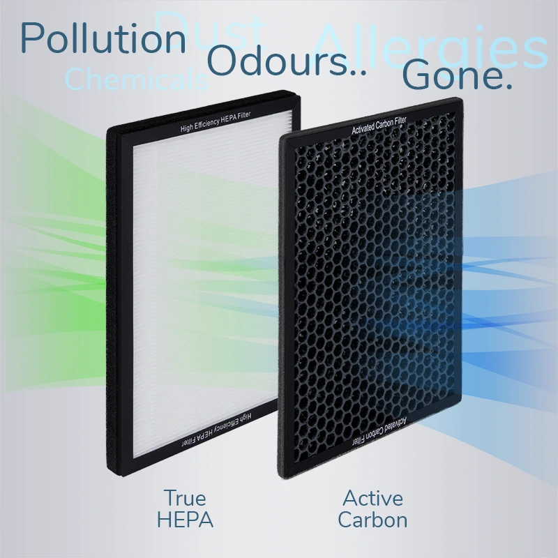 EVA Alto four air purifier filter removing bacteria and pollution