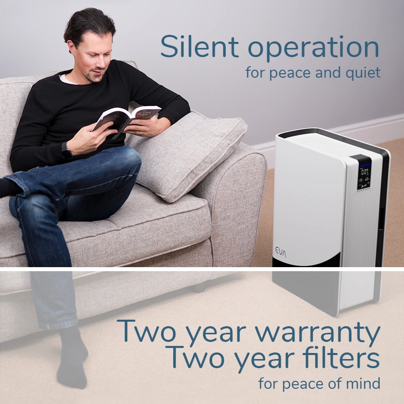 EVA Alto infinity Air purifier silent operation
