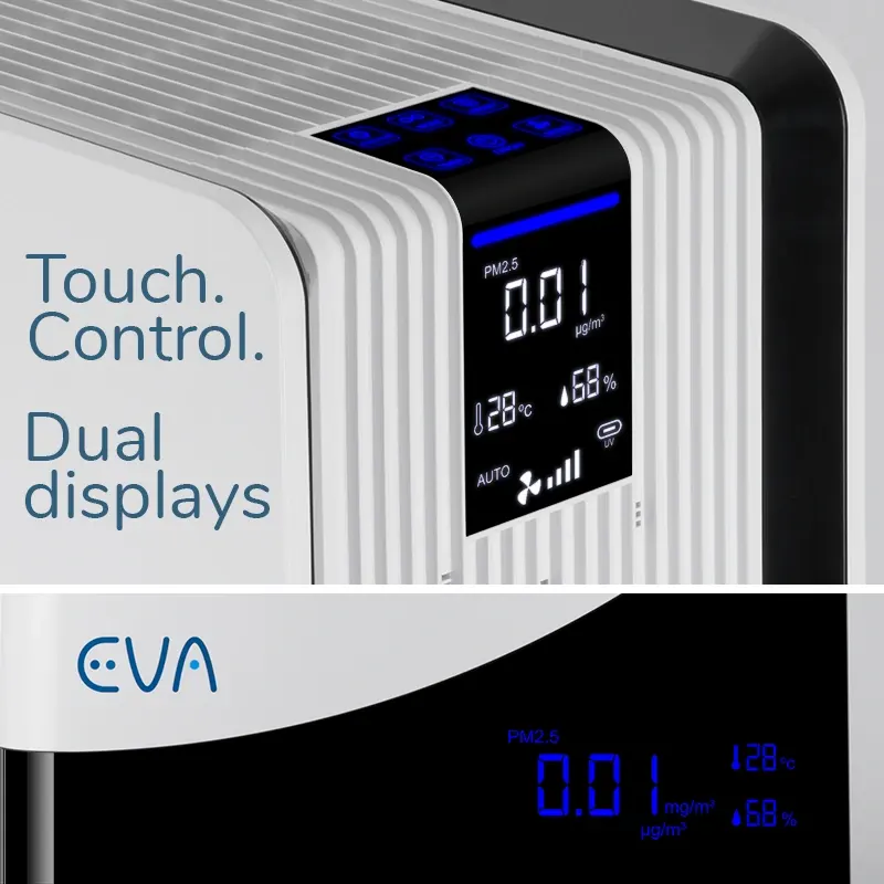 EVA Alto infinity Air purifier touch control and display