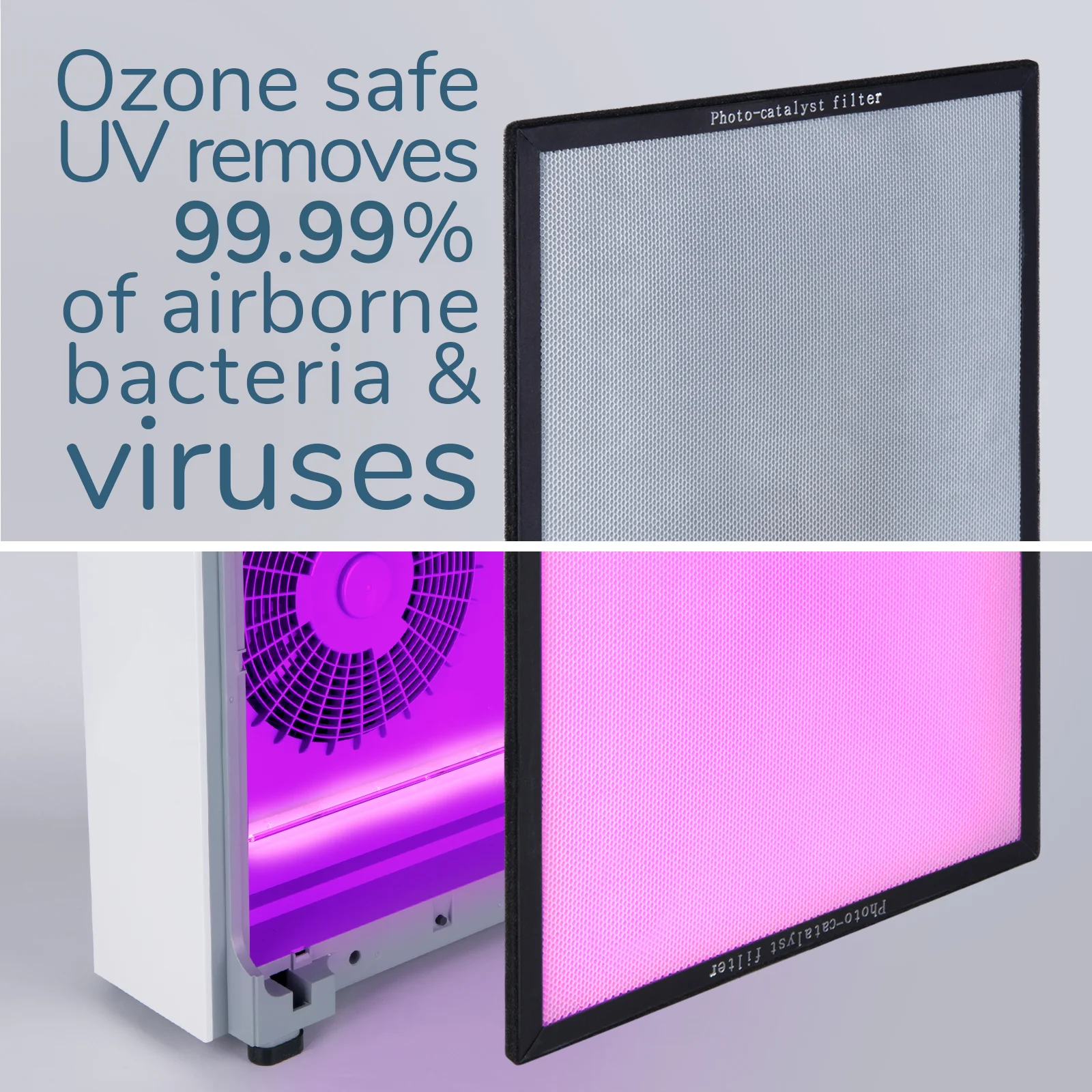 EVA Alto infinity Air purifier ozone safe UV light