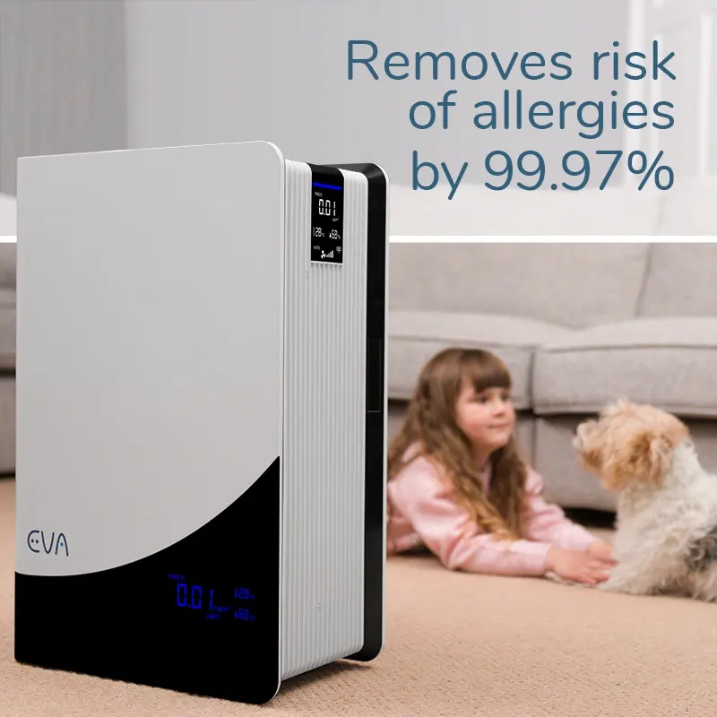 EVA Alto infinity Air purifier removes risk of allergies