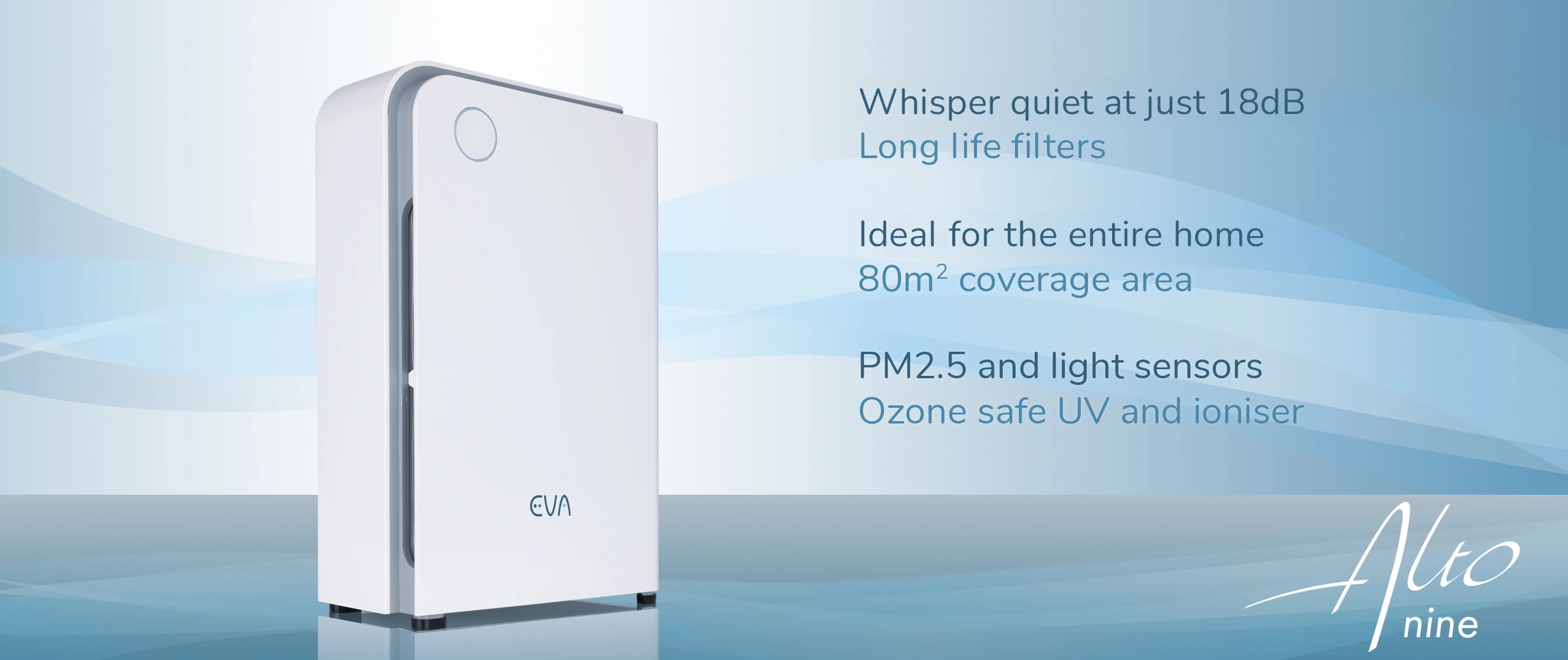 EVA Alto nine air purifier banner