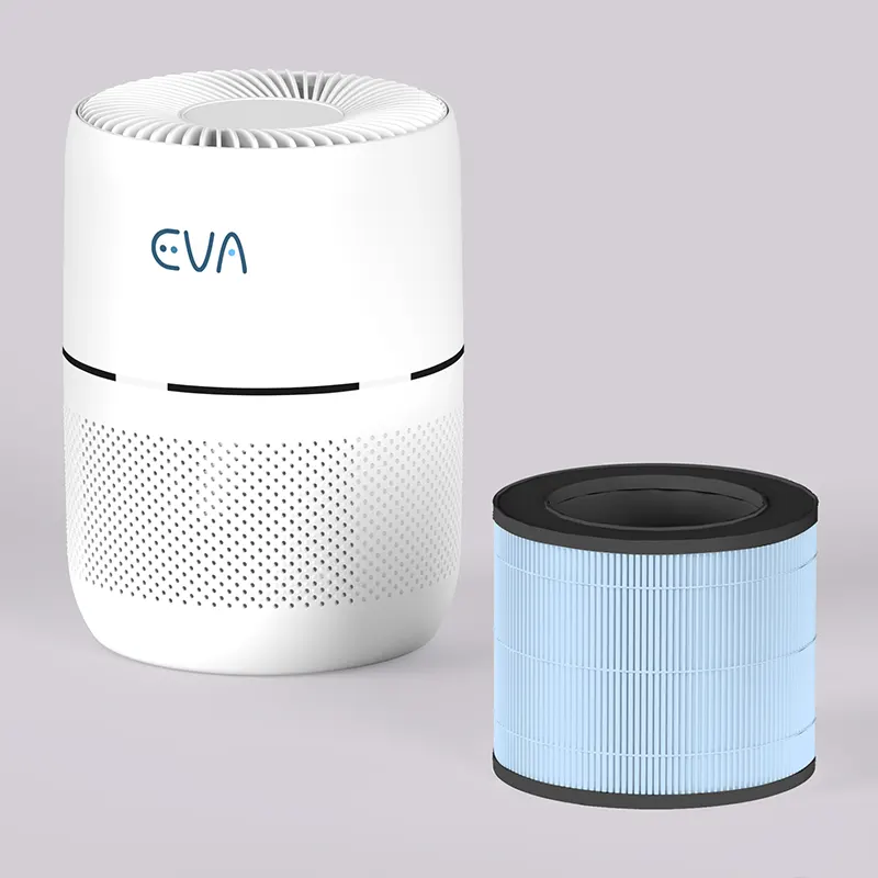 EVA Alto one Air purifier next to pot plant