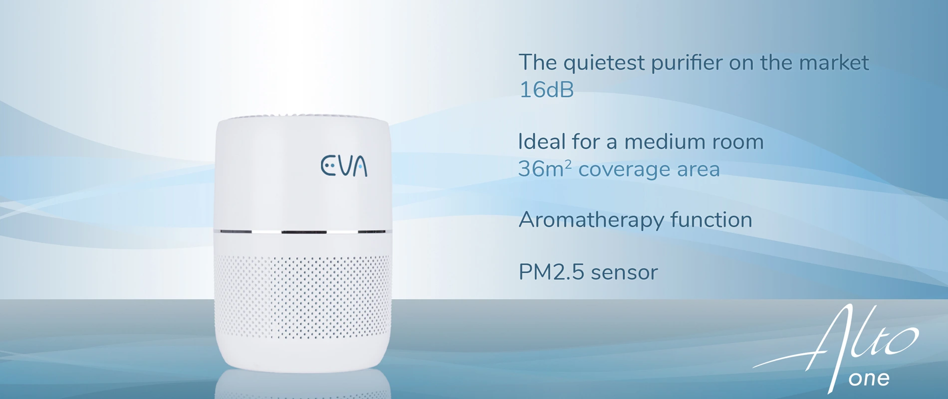 EVA Alto one air purifier banner