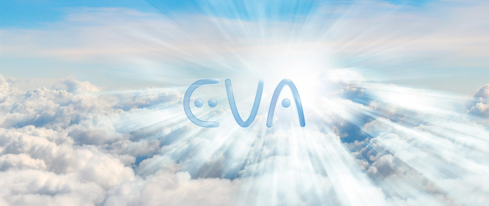 EVA logo on cloud banner